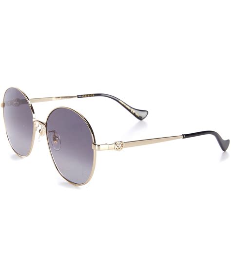 gucci 59mm round sunglasses